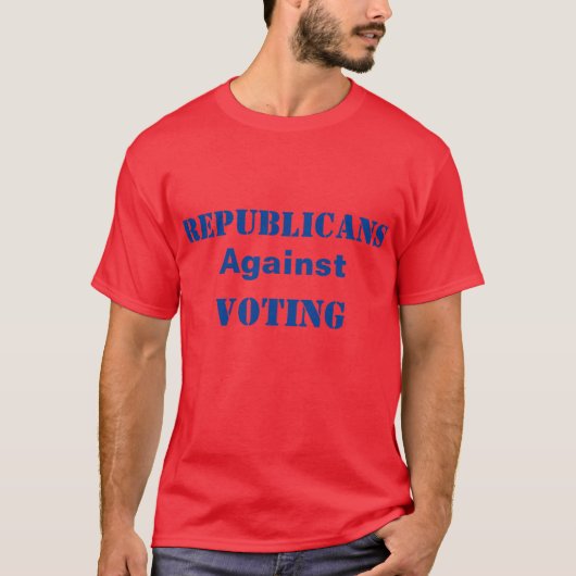 Republikeinen tegen stemmen t-shirt (Voorkant)