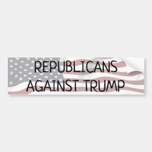 Republikeinen tegen Trump, land voor partij Bumpersticker