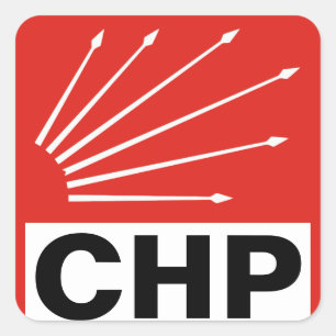 Republikeinen (Turkije) Vierkante Sticker