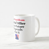Republikeinen uit Kantoor Coffee Mok stemmen (Voorkant rechts)