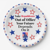 Republikeinen uit Kantoor Paper Bord stemmen (Voorkant)