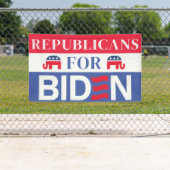 Republikeinen voor Biden | Stemming Biden 2024 Ver Spandoek (Insitu)