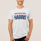 Republikeinen voor Harris Tri-Blend Shirt (Voorkant)