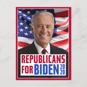 Republikeinen voor Joe Biden 2020 US President Fot Briefkaart