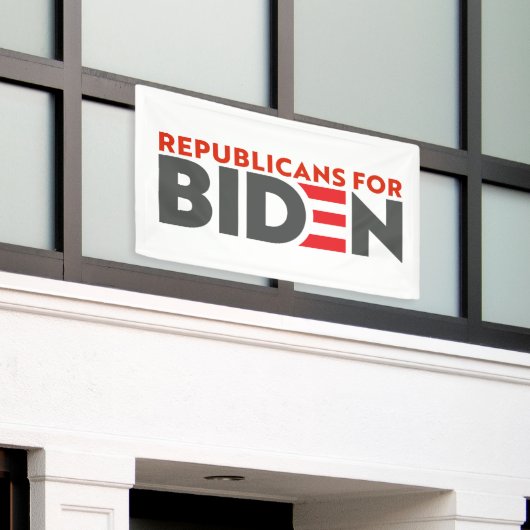 Republikeinen voor Joe Biden President Banner (Buitenkant Gebouw)
