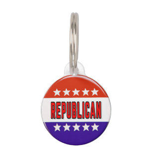Republikeins Button Huisdierpenning
