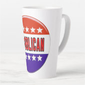 Republikeins Button Latte Mok (Rechterhoek)