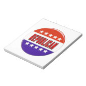 Republikeins Button Notitieblok (Gedraaid)