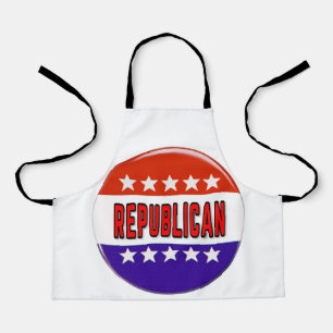 Republikeins Button Schort