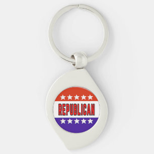 Republikeins Button Sleutelhanger