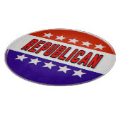 Republikeins Button Snijplank (Hoek)