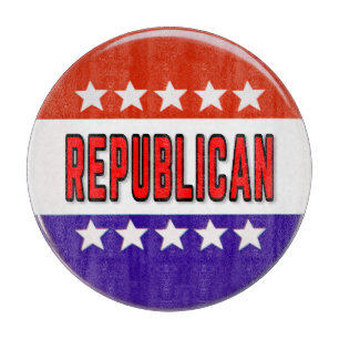 Republikeins Button Snijplank