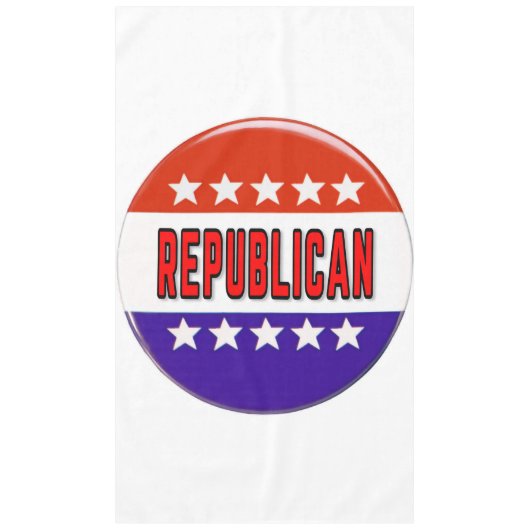 Republikeins Button Tafelkleed (Voorkant)