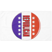 Republikeins Button Tafelkleed (Voorkant (Horizontaal))