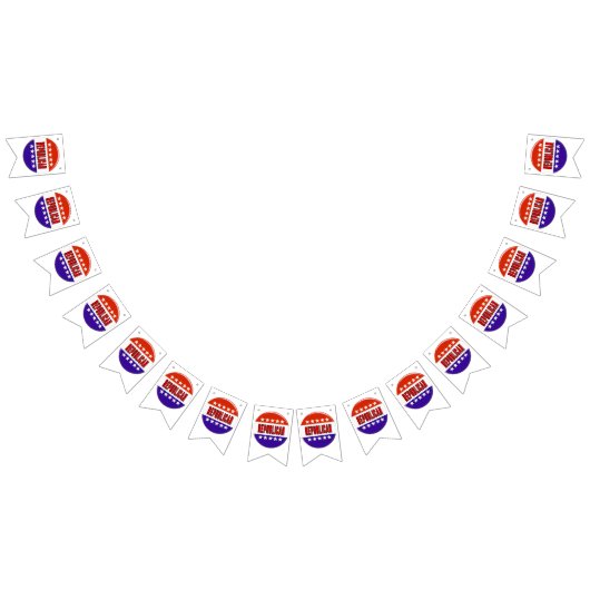 Republikeins Button Vlaggetjes (Alle)