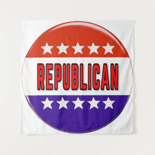 Republikeins Button Wandkleed (Voorkant)