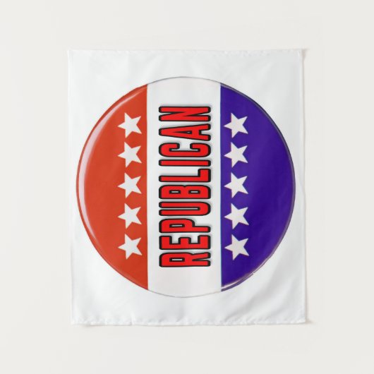 Republikeins Button Wandkleed (Voorkant)
