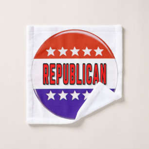 Republikeins Button Washandje