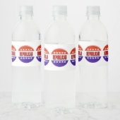 Republikeins Button Waterfles Etiket (Flessen)