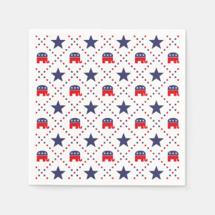 republikeins diamantpatroon servetten