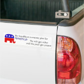 Republikeins economisch plan bumpersticker (Op Truck)