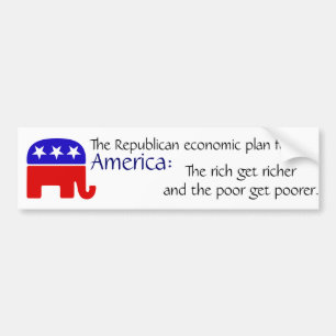 Republikeins economisch plan bumpersticker