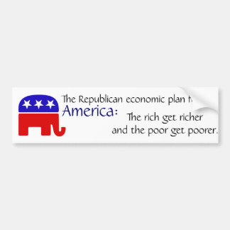Republikeins economisch plan bumpersticker