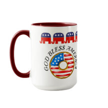 Republikeins God Bless America Doughnut