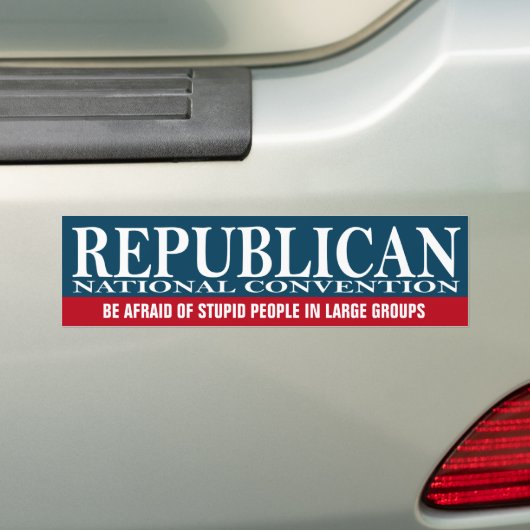 Republikeins Nationaal Verdrag - Funny Stuff Bumpersticker (Op auto)