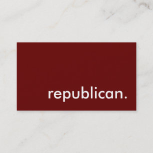 republikeins. visitekaartje