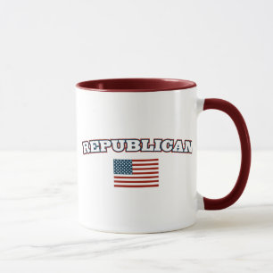 Republikeinse Amerikaanse vlag Mok