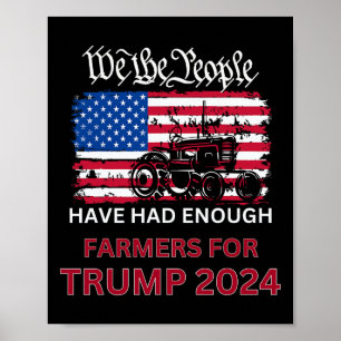 Republikeinse boeren voor Trump 2024 Wij het volk Poster