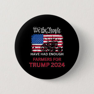 Republikeinse boeren voor Trump 2024 Wij het volk Ronde Button 5,7 Cm
