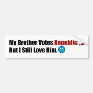 Republikeinse broer bumpersticker