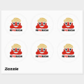 REPUBLIKEINSE EMOJI - RONDE STICKER (Vel)