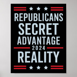 Republikeinse Geheime Voordeel Realiteit 2025 Poster