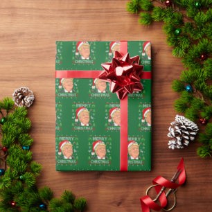 Republikeinse Gift Wrap, Donald Trump Vrolijk Kers Cadeaupapier