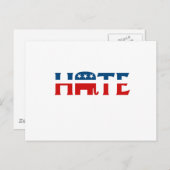 Republikeinse Hate Briefkaart (Voorkant / Achterkant)