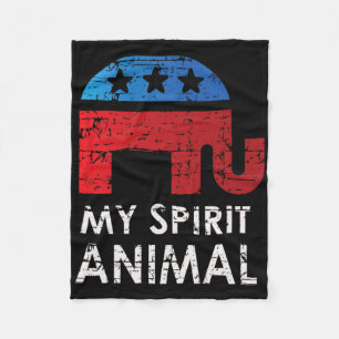 Republikeinse Olifant Fleece Deken