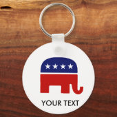 Republikeinse olifant/GP-olifant Sleutelhanger (Voorkant)