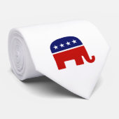 Republikeinse olifant/GP-olifant Stropdas (Opgerold)