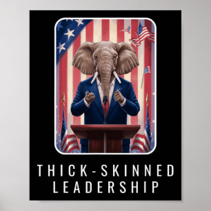 Republikeinse Olifant Leiderschap Amerika Politiek Poster