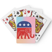 Republikeinse Olifant Politieke Speelkaarten