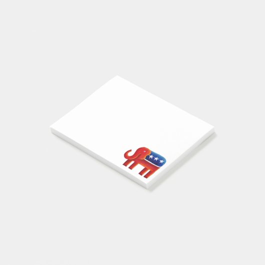 Republikeinse Olifant Post-it® Notes (Schuin)