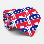 Republikeinse olifant stropdas (Opgerold)