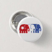 Republikeinse olifanten ronde button 3,2 cm (Voorkant /achterkant)