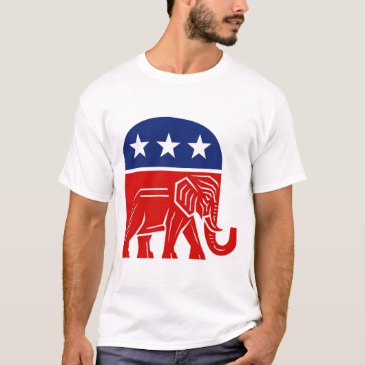 🐘 Republikeinse Olifantenconservatief T-shirt (Voorkant)