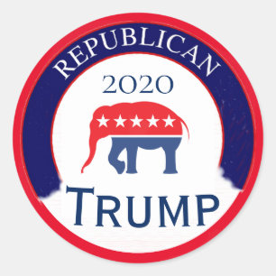 Republikeinse Partij 2020 Ronde Sticker