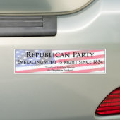Republikeinse Partij Bumpersticker (Op auto)