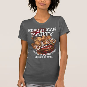 REpublikeinse PARTIJ DOOD LF VG HG OVERLIJDEN FUNE T-shirt